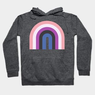 Genderfluid Flag Rainbow Design Hoodie